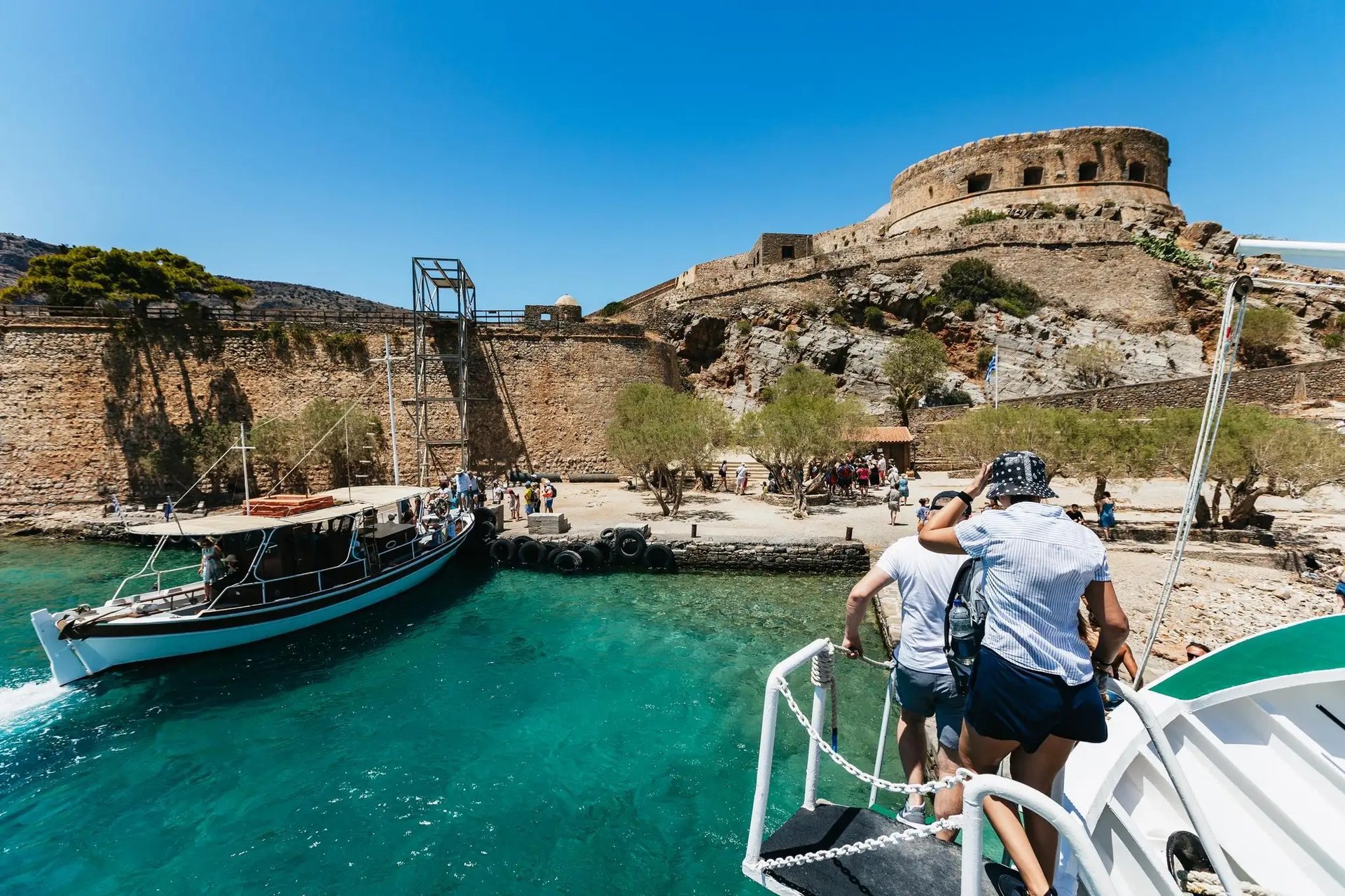 Bootsfahrt nach Spinalonga mit Badestopp (ab Agios Nikolaos)