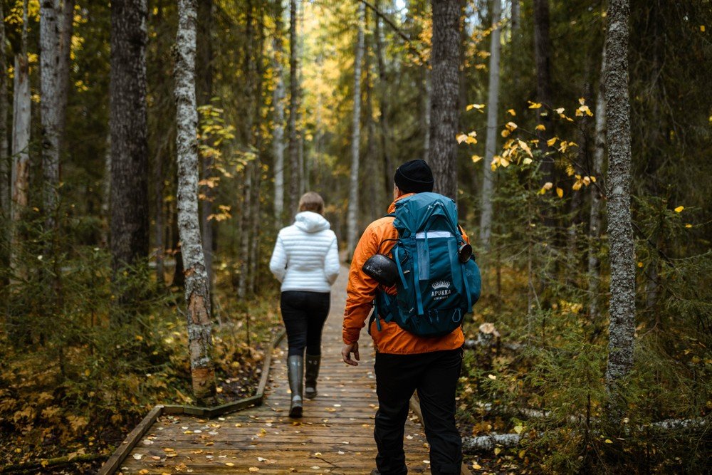 Trekking inmitten der Natur 