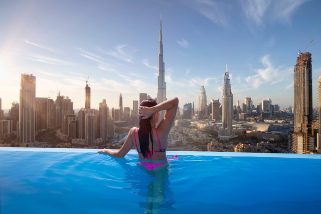 Entspanne im ikonischen The Address Sky View mit spektakulärem Burj-Khalifa-Blick